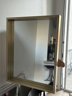 Mirror With Gold Frame