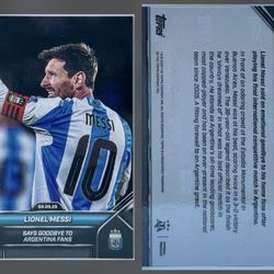 Lionel Messi 2025 Topps Now - Says Goodbye To Argentina Fans