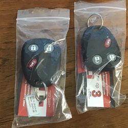 Keyless Remote Car Key Fobs (2)