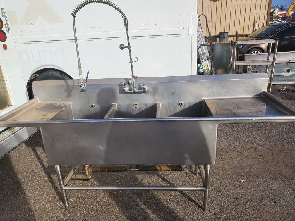 Commercial 3 Compartment Sinks for sale