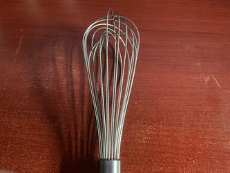 Stainless Steel Wire Whisk with Rubber Handle - Kitchen Balloon Whisk