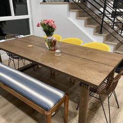 Kitchen Table and Yellow Chairs