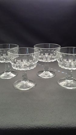 Vintage glass shubert cups