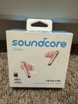 Soundcore by Anker Liberty 4 NC Wireless Earbuds, 98.5% Noise Reduction, Adaptive Noise Cancelling to Ears and Environment, Hi-Res Sound, 50H Battery,