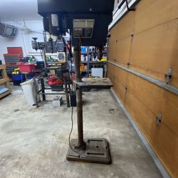 Vintage Sears Craftsman 15-1/2” Floor Drill Press – Model 113.213780 – 