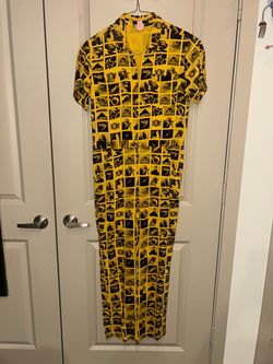 OBEY Menagerie Newsprint Zip-Front Coverall Size M ( Fits like Small )
