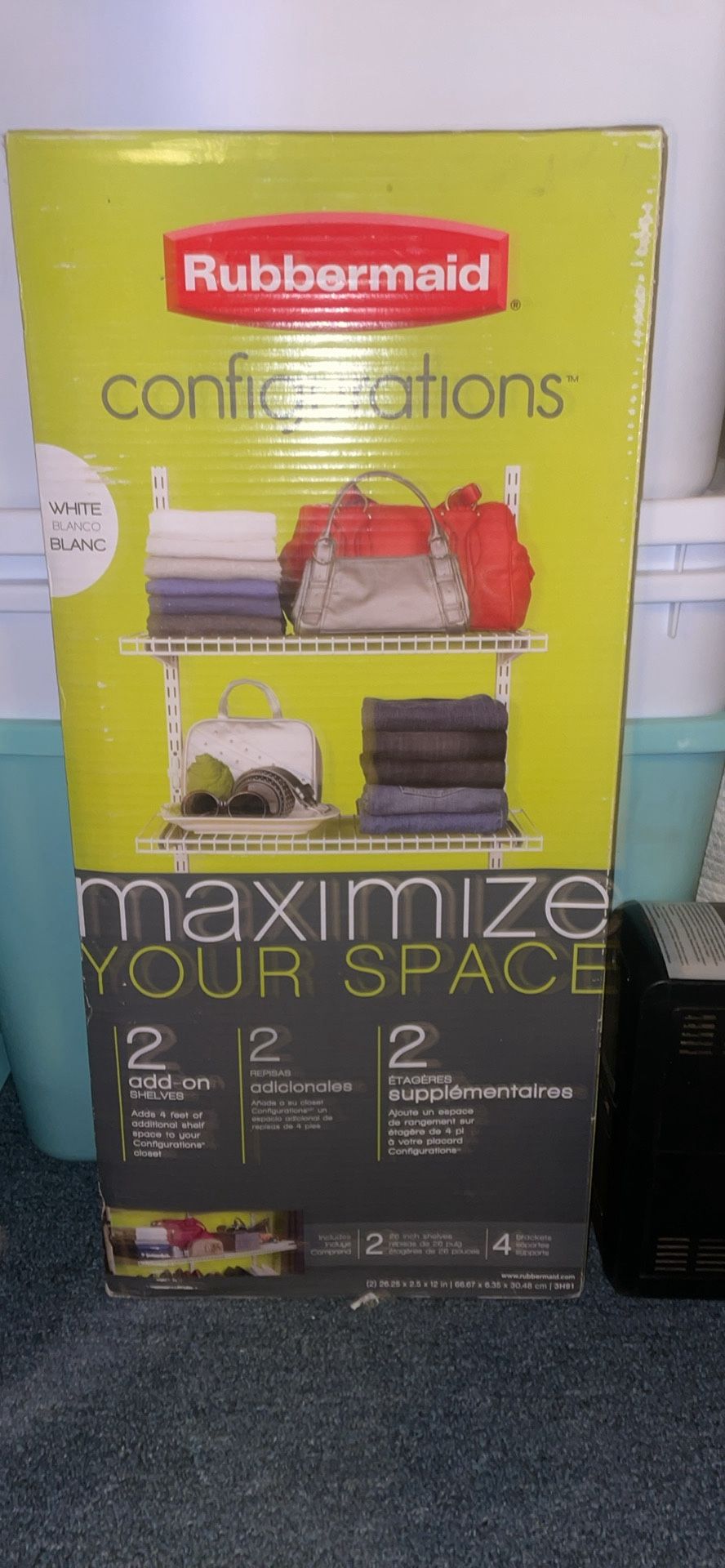Rubbermaid Configurations 2-Shelf Add-On Kit