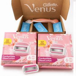 Gillette Venus ComfortGlide White Tea Scented Razor Refills (6 Count)