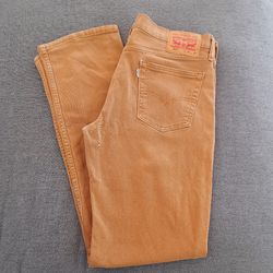 Men's Levi's 514 Tan Jeans Size 34/36
