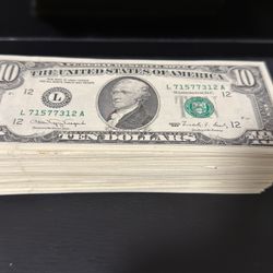 4000 USD in uncirculated 1990/1993 $10 bills