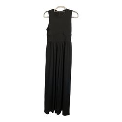 Cider Solid Sleeveless Wide Leg Jumpsuit