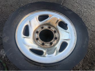One 16-inch Dodge Ram 8-Lug Steel Rim