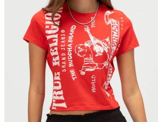 RED TRUE RELIGION SHIRT (M)