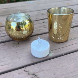 Glass Candle Holder
