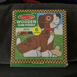 Melissa & Doug Wooden Cube Puzzle 