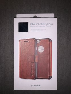 New leather iPhone 6 or 6s plus case that protects both the case and screen as it folds