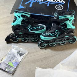 NEW Light-Up Inline Skates – Adjustable (Youth Large 4-7 US) – Mint