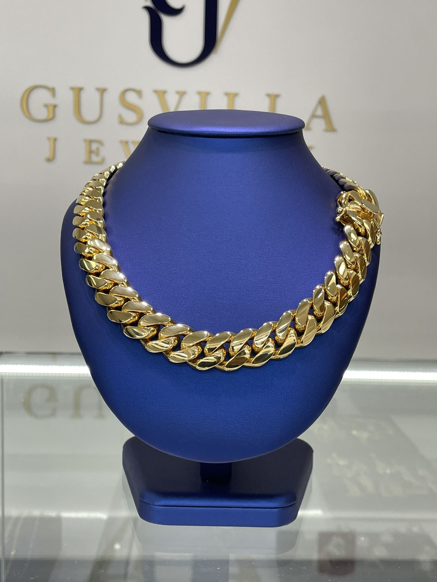 ⚡️🤩🤝20mm 20” Gold Over Silver Miami Cuban Link Bracelet Triple Plated Solution 👨🏼🏭⚡️