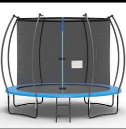 Turfee 10 ft Trampoline with Safety Net & Ladder – Moving Sale