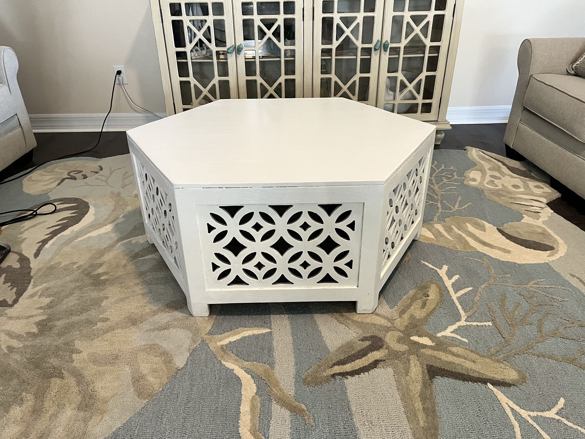 Pier 1 solid, wood, coffee table