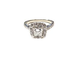 14k Diamond Halo Ring 