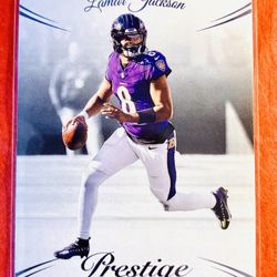 Lamar Jackson 2024 Panini Prestige Card