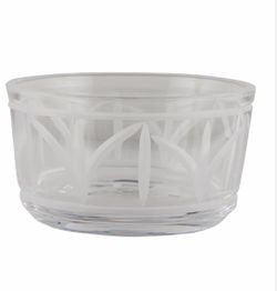 Tiffany & Co. Clear crystal Wheat Leaf Bowl