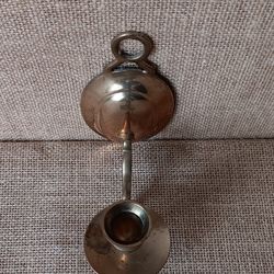 Vintage Brass Taper Candle Holder Wall Sconce, 6" Brass Wall Sconce Candlestick Holder