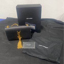 Yves Saint Laurent Kate Chain Wallet With Tassel 