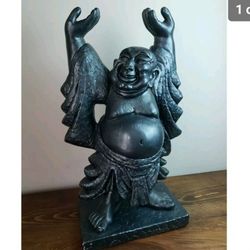 Large Universal Statuary Corp Mid Century Modern Buddha Happy Chalkware Statue