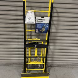 Strongway Industrial Appliance Hand Truck 1200-Lb. Capacity, 2 or 4 Wheel Position, Rubber Coated Steel Frame