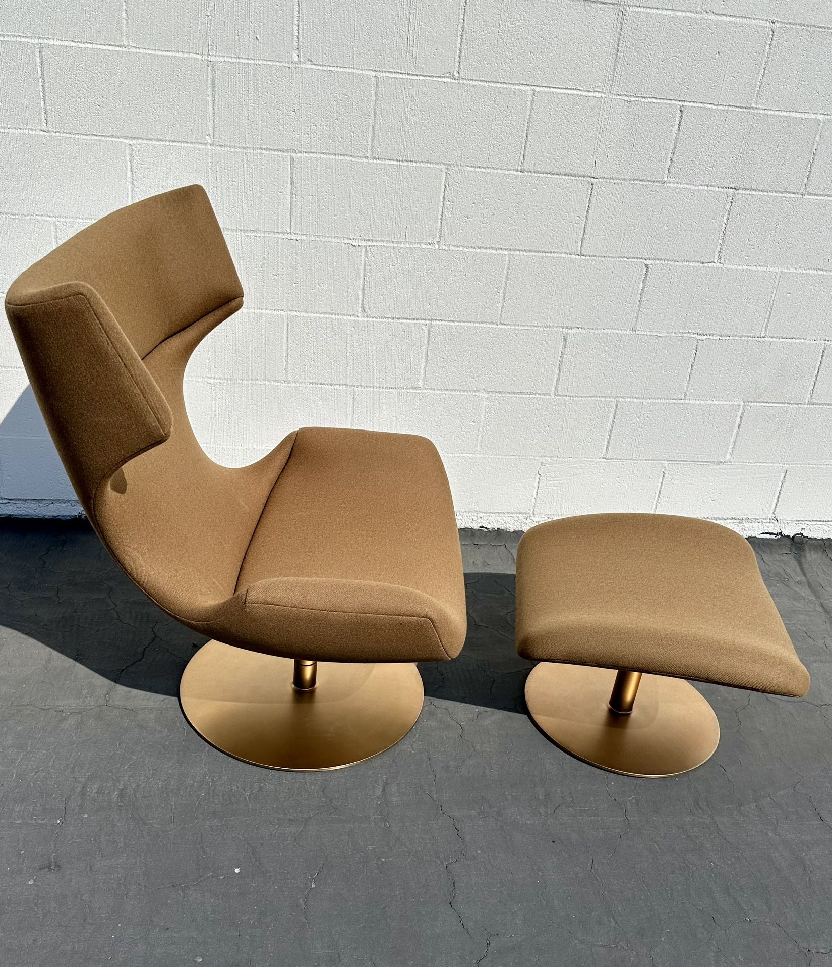 Mid Century Style Restoration Hardware Boson Chair & Ottoman