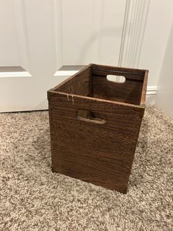Threshold File Holder Wood Open Box