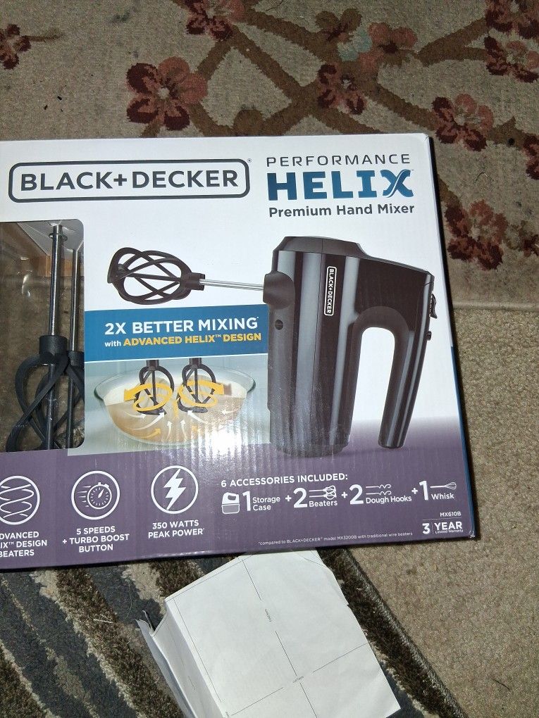 Helix Hand Mixer Premium With Case And Attachments. New In Box