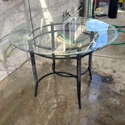 Round Glass Table 