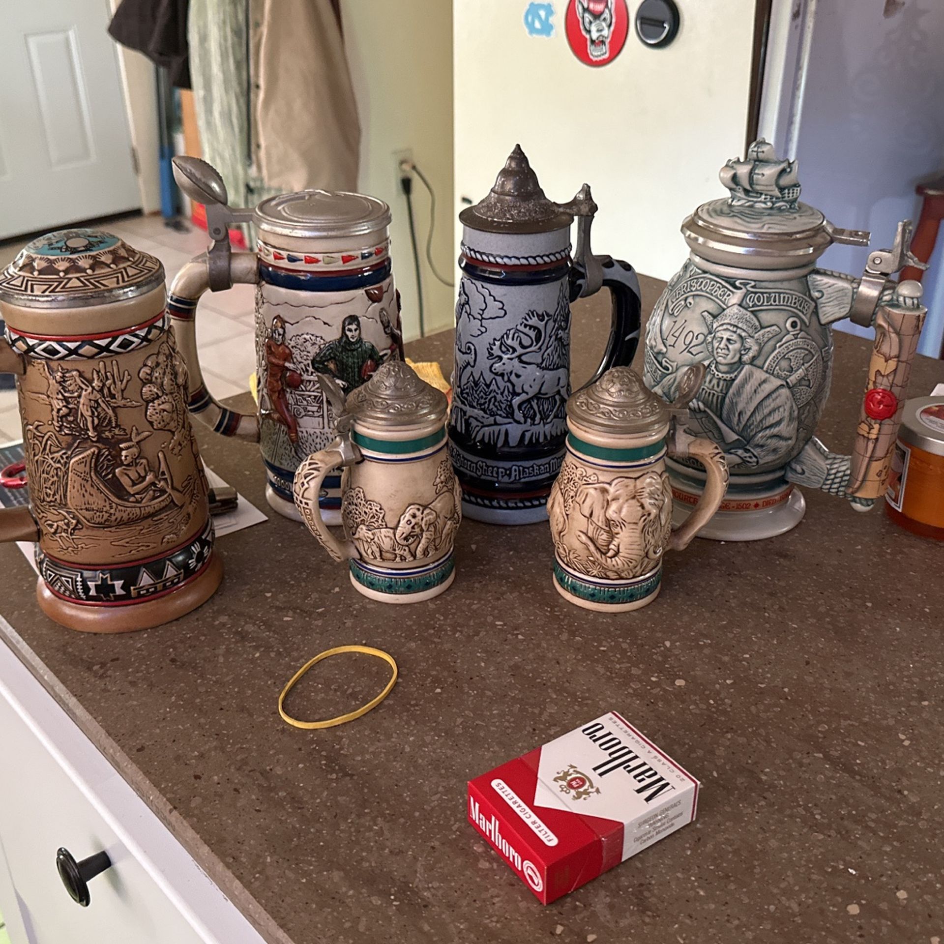 Steins Total Of Six