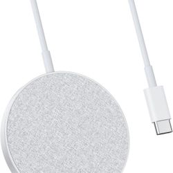 Anker Magnetic Wireless Charging Pad with Sleek Design, PowerWave Select+ Magnetic Pad, 5 ft Built-in Charging Cable, 7.5W Only Compatible with iPhone