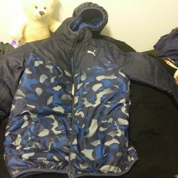 Puma Reversable Camo Blue Jacket (M)