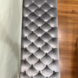 ACME Rebekah Mileena w/Storage, Gray Fabric