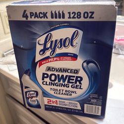 Lysol advanced power clinging gel toilet bowl cleaner