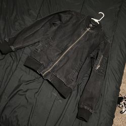 Mens Jean Bomber Xs