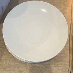 Ikea white dinner plate 