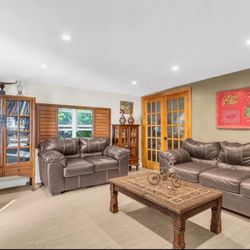 Leather Sofa Set