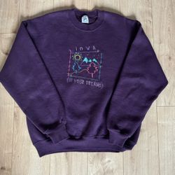 Vintage 90’s Iowa Jerzees Super Sweats Crewneck Sweatshirt