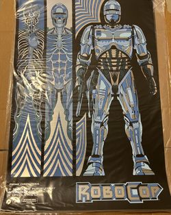 ROBOCOP Metallic VARIANT MONDO POSTER Raul Urias SDCC 2024 Comic Con EXCLUSIVE LE 140 24x36” 