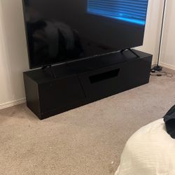 Large Black TV Stand