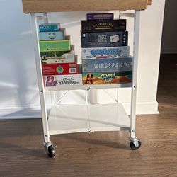 Origami Folding Kitchen Cart - White