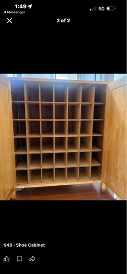 Shoe cabinet holds 42 pairs