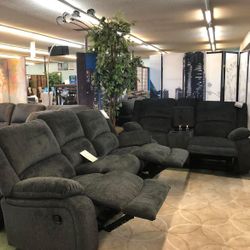 Reclining Sofa And Love Seat In Stock For Immediate Delivery 