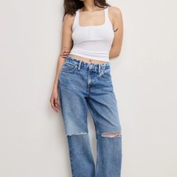 NWT Good American 90s Relaxed Jeans